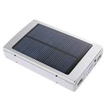 Load image into Gallery viewer, Portable Solar Panel Dual USB External Mobile Battery Power Bank Pack Charger for iPhone HTC