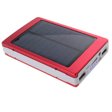 Load image into Gallery viewer, Portable Solar Panel Dual USB External Mobile Battery Power Bank Pack Charger for iPhone HTC