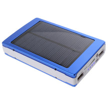 Load image into Gallery viewer, Portable Solar Panel Dual USB External Mobile Battery Power Bank Pack Charger for iPhone HTC