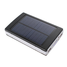 Load image into Gallery viewer, Portable Solar Panel Dual USB External Mobile Battery Power Bank Pack Charger for iPhone HTC
