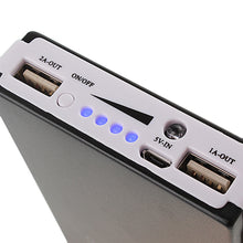 Load image into Gallery viewer, Portable Solar Panel Dual USB External Mobile Battery Power Bank Pack Charger for iPhone HTC