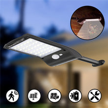 Load image into Gallery viewer, Solar Powered 36 LED PIR Motion Sensor Waterproof Street Security Light Wall Lamp for Outdoor Garden
